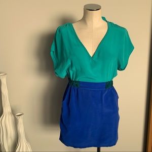 Green and Blue Dress